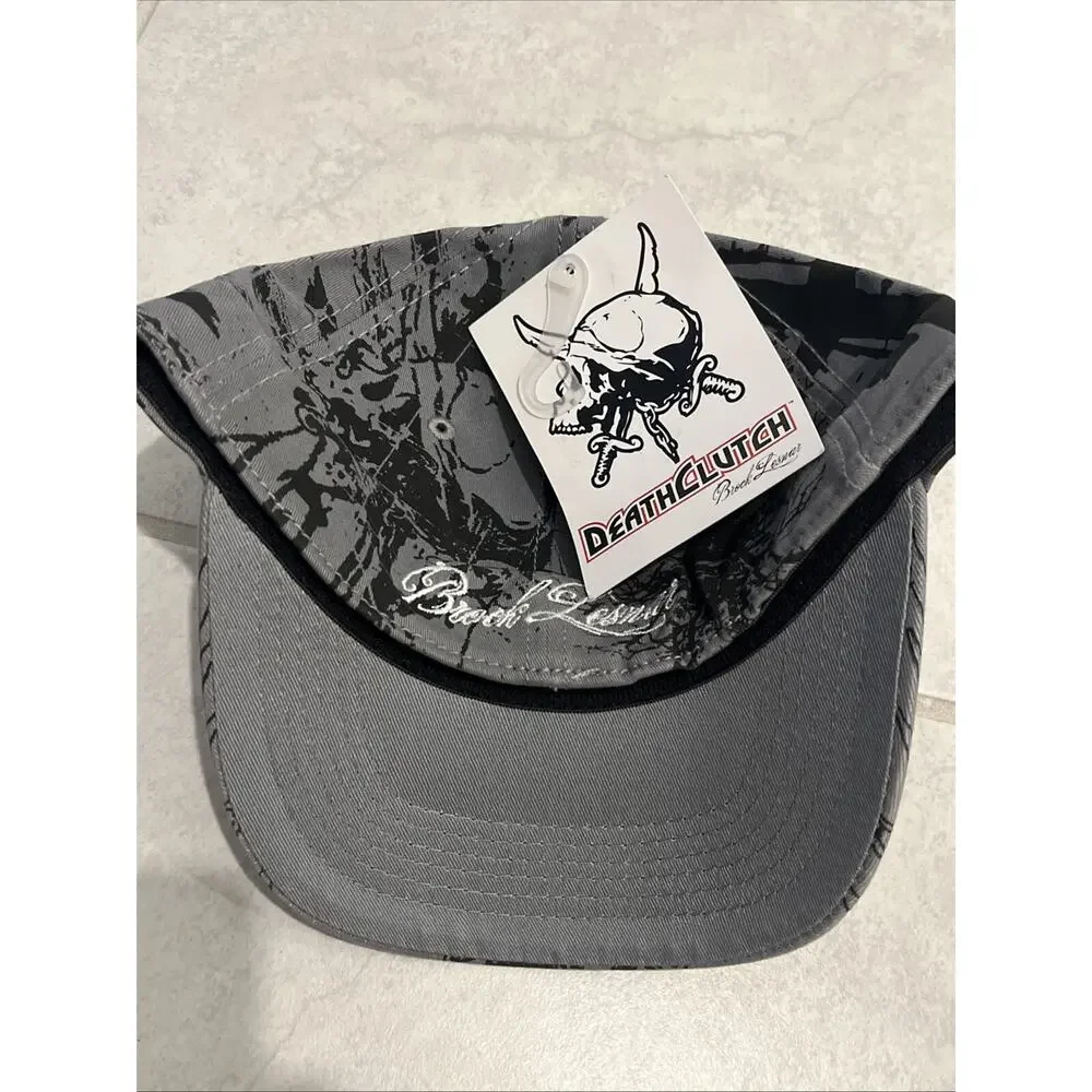 Vintage Death Clutch Brock Lesner Black Hat UFC Cap Tek Flex Y2K WWE NWT